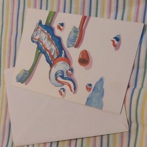 Vintage Happy Birthday To My Main Squeeze Toothpaste Card‎